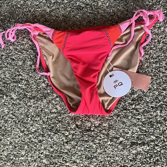 PQ NWT Avalon stitched tie full bikini bottoms size M - Picture 3 of 4
